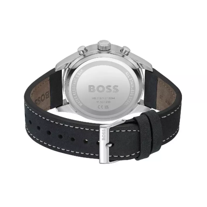 BOSS Men's Watch 1513987 44mm Stainless Steel Blue Dial Chronograph