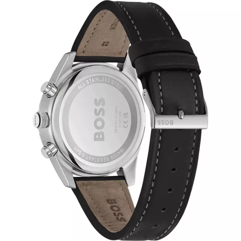 BOSS Men's Watch 1514147 44mm Stainless Steel Blue Dial Chronograph