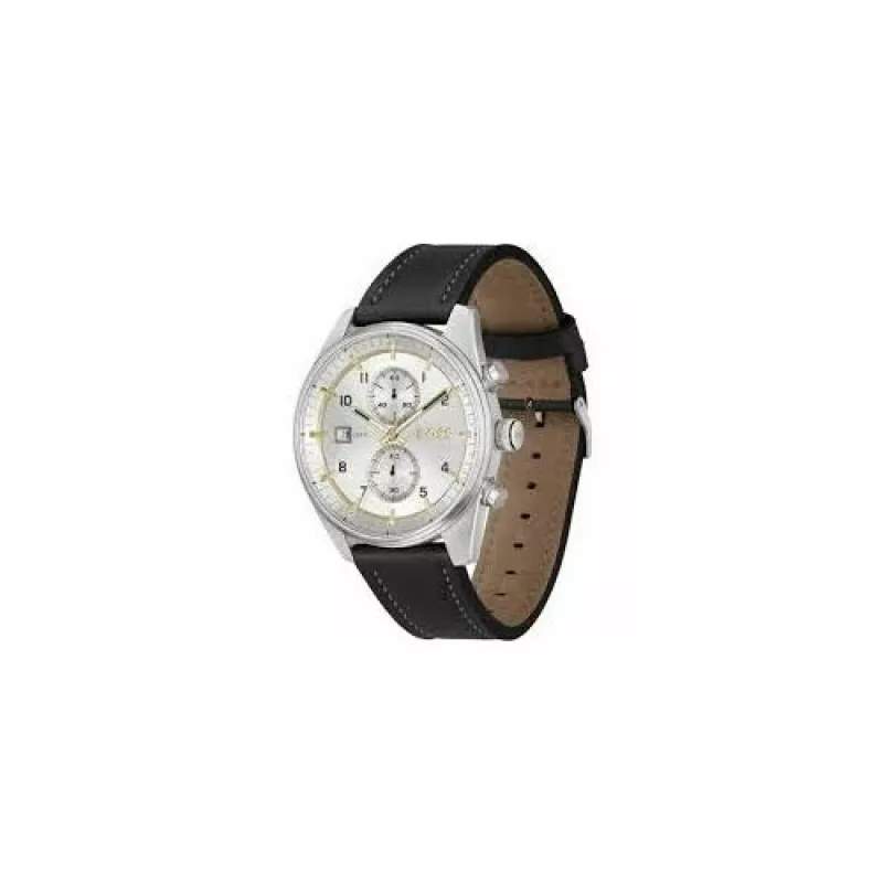 BOSS Men's Watch 1514147 44mm Stainless Steel Blue Dial Chronograph