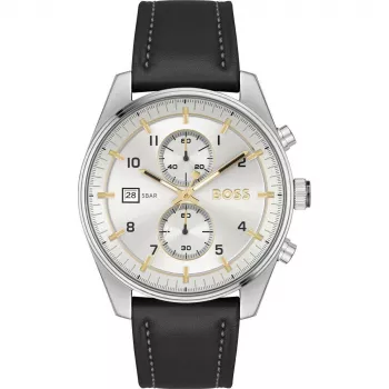 BOSS Men's Watch 1514147 44mm Stainless Steel Blue Dial Chronograph
