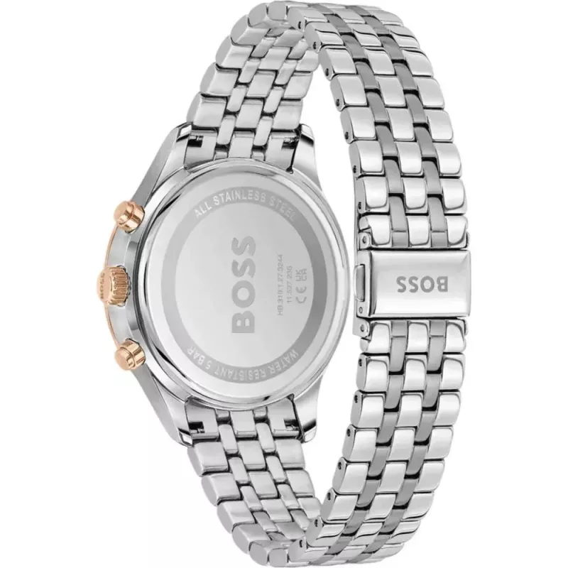 BOSS Men's Watch 1514158 42mm Stainless Steel Blue Dial Milanese Mesh Bracelet