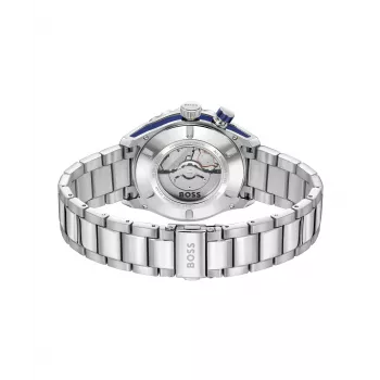 BOSS Men's Watch 1514177 42mm Stainless Steel Blue Dial Chronograph