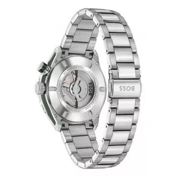 BOSS Men's Watch 1514178 42mm Stainless Steel Blue Dial Chronograph