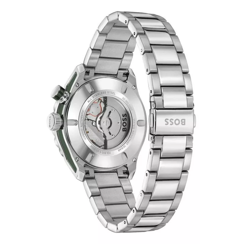 BOSS Men's Watch 1514178 42mm Stainless Steel Blue Dial Chronograph