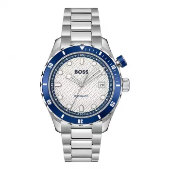 BOSS Men's Watch 1514212 42mm Stainless Steel Blue Dial Chronograph
