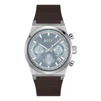BOSS Men's Watch 1514219 41mm Stainless Steel Blue Dial Chronograph
