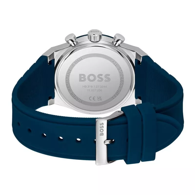 BOSS Men's Watch 1514243 41mm Stainless Steel Blue Dial Chronograph