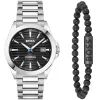 BOSS Men's Watch 1570180 41mm Stainless Steel Case Black Leather Strap Analog Quartz