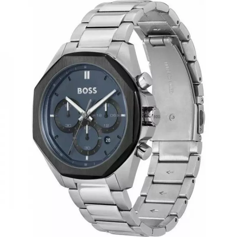 BOSS Skymaster Men's Chronograph Watch 1514015 43mm Stainless Steel Blue Dial