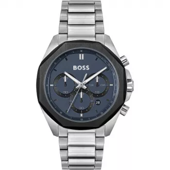 BOSS Skymaster Men's Chronograph Watch 1514015 43mm Stainless Steel Blue Dial
