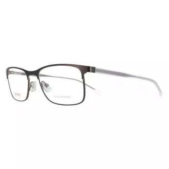 BOSS Sunglasses BOSS0967ITSYZ Men's Rectangular Black Frame Grey Lens 54/17/145 mm