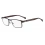 BOSS Sunglasses BOSS1119ITSYZ Men's Rectangular Acetate Full Rim Black Frame Grey Lens 56/18/140 mm UV400