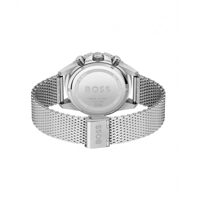 BOSS Velocity Men's Chronograph Watch 1513905 46mm Black Silicone