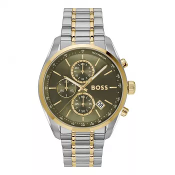 BOSS Velocity Men's Quartz Chronograph Watch 1514227 44mm Black Silicone