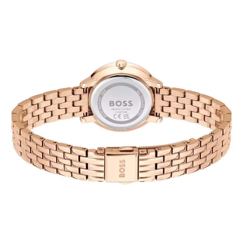 BOSS Women's 1502820 Quartz Watch 28mm Stainless Steel Mesh Silver