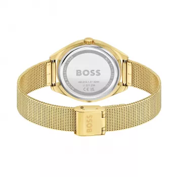BOSS Women's Purity Quartz Watch 1502669 37mm Silver Stainless Steel Mesh