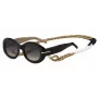 BOSS Women's Rectangular Sunglasses BOSS1521NS0WM 51/21/145 mm Black/Grey