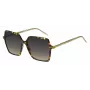 BOSS Women's Sunglasses BOSS1524SHJV Square Havana Acetate Frame Grey Gradient Lens 57mm