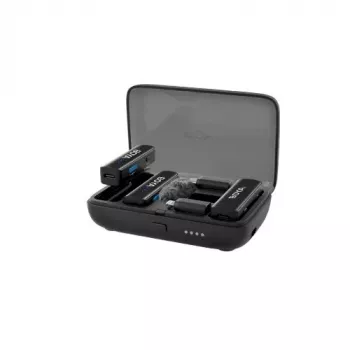 BOYA BOYALINK-TX Wireless Microphone System, 2.4GHz, 1 Receiver and 2 Transmitters, Ultra-Long Battery Life, Black