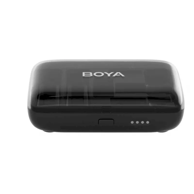 BOYA BOYALINK-TX Wireless Microphone System, 2.4GHz, 1 Receiver and 2 Transmitters, Ultra-Long Battery Life, Black
