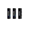 BOYA BOYALINK-TX Wireless Microphone System, 2.4GHz, 1 Receiver and 2 Transmitters, Ultra-Long Battery Life, Black