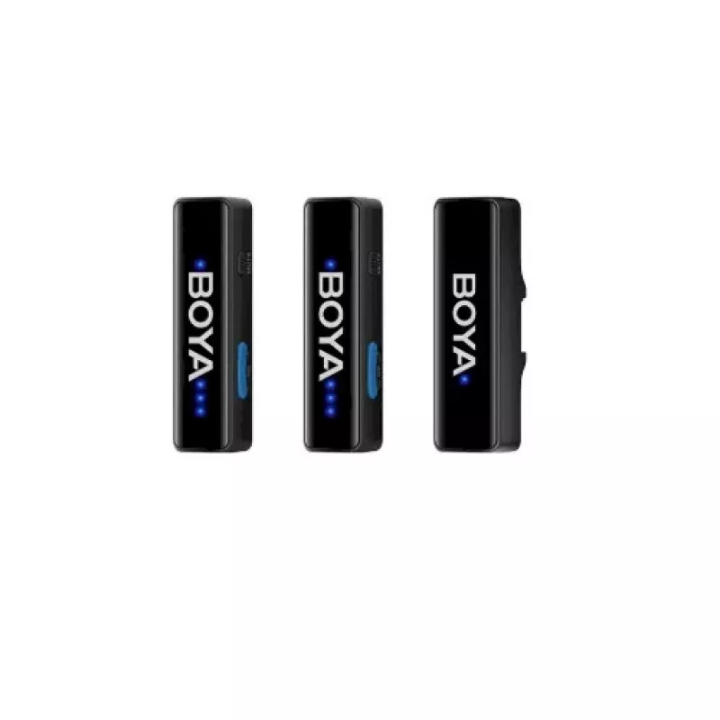 BOYA BOYALINK-TX Wireless Microphone System, 2.4GHz, 1 Receiver and 2 Transmitters, Ultra-Long Battery Life, Black