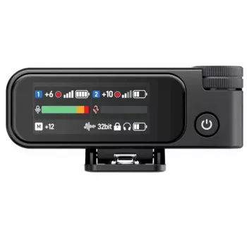 BOYA BOYAMIC 2-02 Wireless Microphone System 2.4GHz, AI-Powered Noise Cancellation, 2 Receivers + 1 Transmitter (USB-C) Black