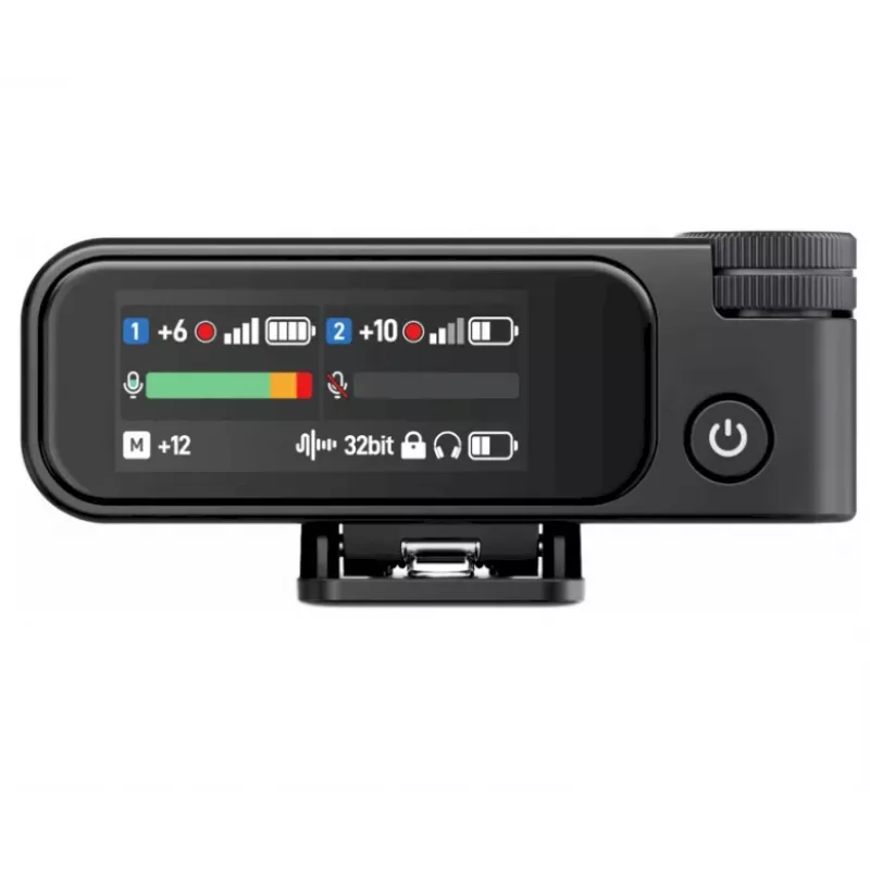 BOYA BOYAMIC 2-02 Wireless Microphone System 2.4GHz, AI-Powered Noise Cancellation, 2 Receivers + 1 Transmitter (USB-C) Black
