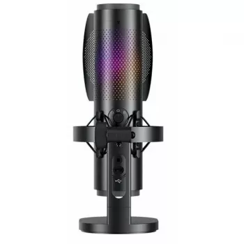BOYA K9 Wired Condenser Microphone, Omnidirectional, Noise Cancellation, Real-time Monitoring, USB-A/USB-C, Black