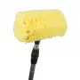 Bradas ESQ2780 Heavy-Duty Scrub Brush for Outdoor Surfaces, Patios, Floors, Ergonomic Grip, Medium-Hard PP Bristles, Green/Grey