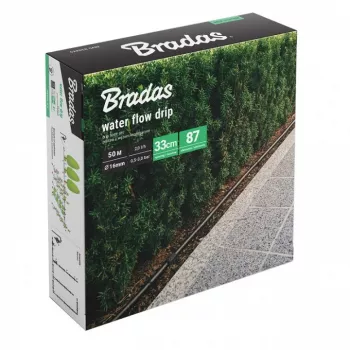 BRADAS Water Flow Drip Irrigation Kit 50m with Integrated Drippers
