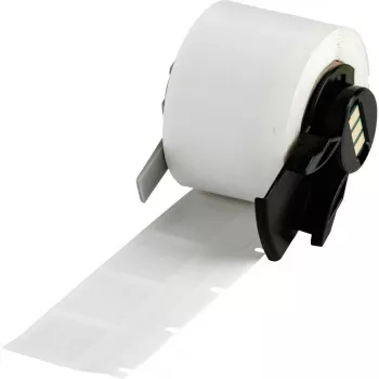 Brady M6-20-362 Tamper-Evident Metallized Polyester Labels, Silver, Glossy, 25.40 x 50.80 mm, Permanent Acrylic, 100 Labels/Roll