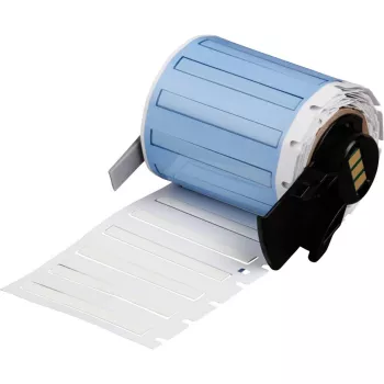 BRADY PermaSleeve Heat-Shrink Label Roll, White, 19.05 mm x 4.87 m, B-499 Nylon Cloth