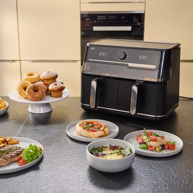 Braun Air Fryer TD5073IBK - 5.5L Digital Air Fryer, 1700W, Black