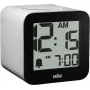 Braun BC 25 WP White Quartz Alarm Clock with Voice Output (67710)