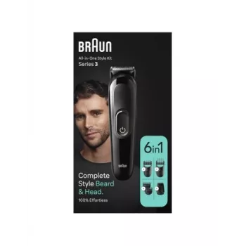 Braun MGK 3420 All-in-One Multi-Grooming Trimmer 6-in-1 Kit for Face, Hair, Nose & Ear