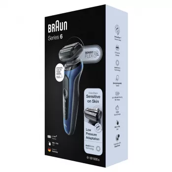 Braun Series 61 - B1000s Electric Shaver Wet & Dry Blue