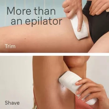 Braun Silk-épil 5-041 Dry Epilator with 28 MicroGrip Tweezers, SensoSmart, Smartlight, White/Pink