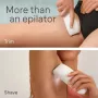 Braun Silk-épil 5-041 Dry Epilator with 28 MicroGrip Tweezers, SensoSmart, Smartlight, White/Pink