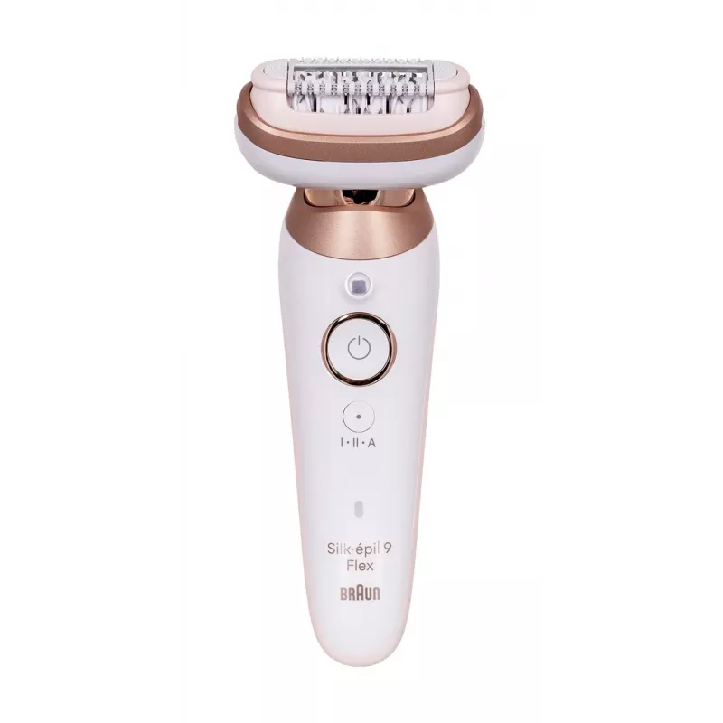 Braun Silk-épil 9 3D SES9-481 Wet & Dry Cordless Epilator with 40 Tweezers, SensoSmart, Smartlight, Trimmer, White/Rose Gold