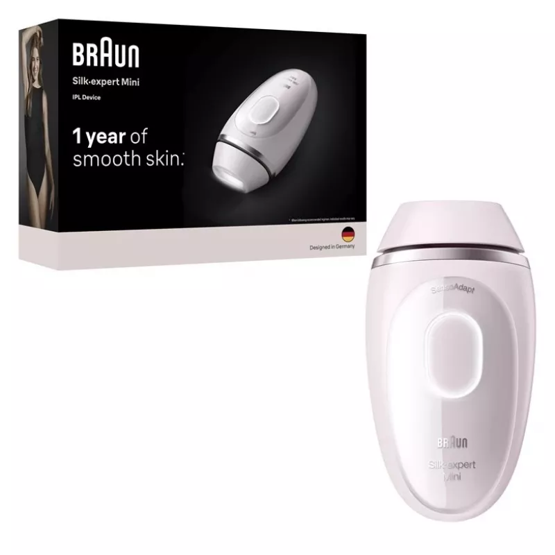 Braun Silk-expert PL1000 IPL Hair Removal Device, Pink & White