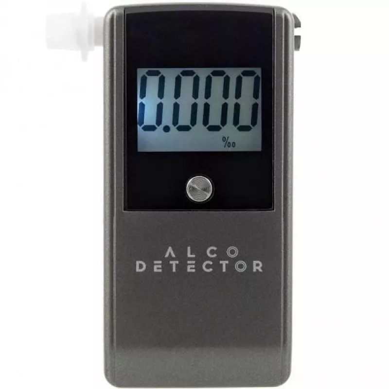Breathalyzer Alcodetector EC5 - Digital Alcohol Tester with LCD Display, Black