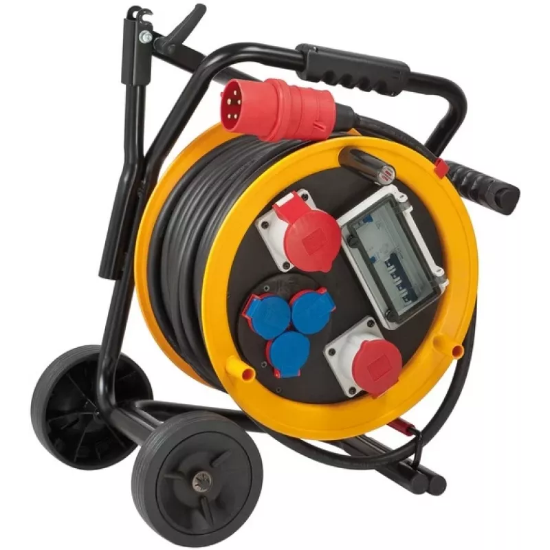Brennenstuhl 1319200010 Cable Reel 230-400 V 25m H07RN-F 5G2.5 with 5 Sockets IP44