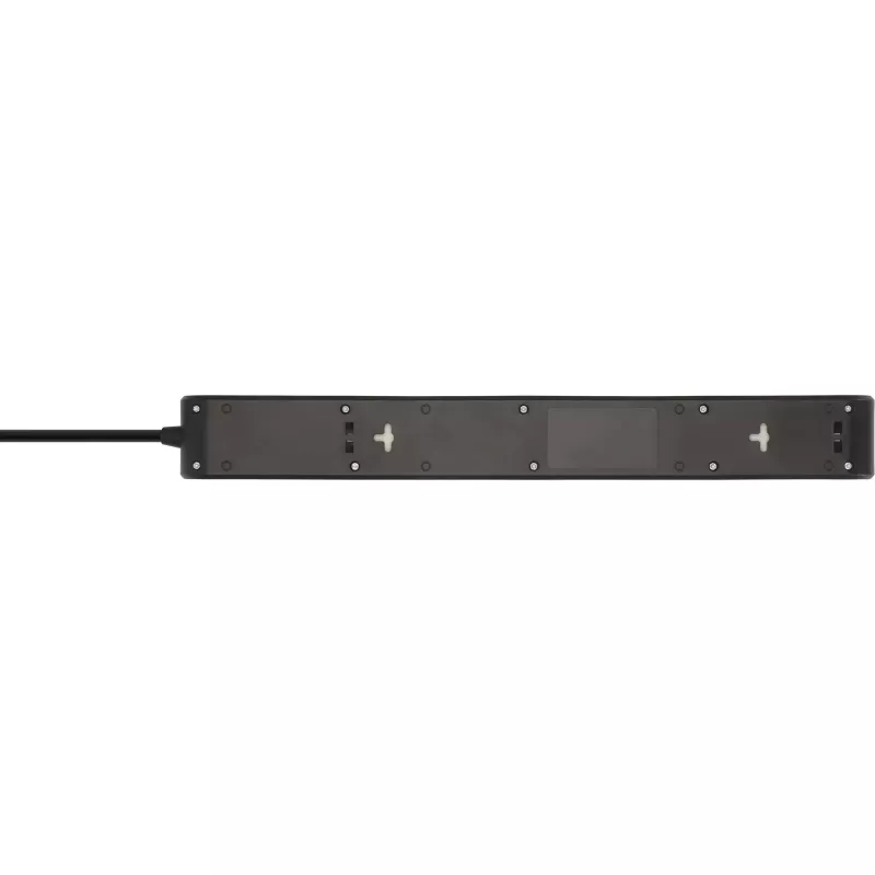 BRENNENSTUHL 6-Way Power Strip with 1x USB-C, 1x USB-A, Surge Protection 13,500A, 2m Cable, Black/Anthracite