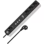 Brennenstuhl Connect Ecolor WLAN Smart Power Strip 4-Way (White/Black, 1.5 m Cable, Voice Control, Timer, App)