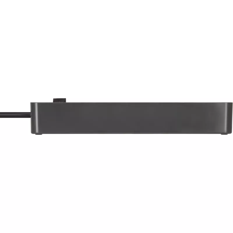 Brennenstuhl Ecolor Power Strip 4-Way with 2x USB-C, 1x USB-A, 1.5m Cable, Safety Switch, Black/Anthracite