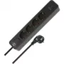 Brennenstuhl Ecolor Power Strip 4-Way with 2x USB-C, 1x USB-A, 1.5m Cable, Safety Switch, Black/Anthracite