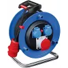 Brennenstuhl Garant CEE 1 Cable Reel H07RN-F 5G2.5 20m 3 CEE Sockets IP44 Black 400V 16A 1237990