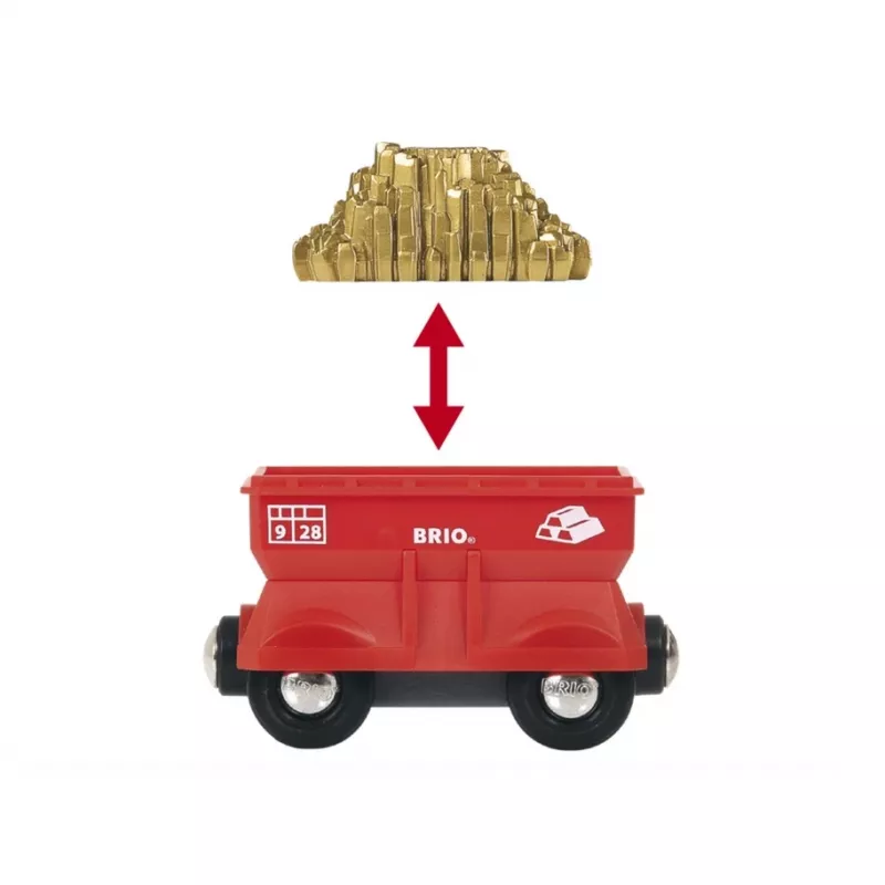 BRIO World Crane & Mountain Tunnel Wooden Railway Set