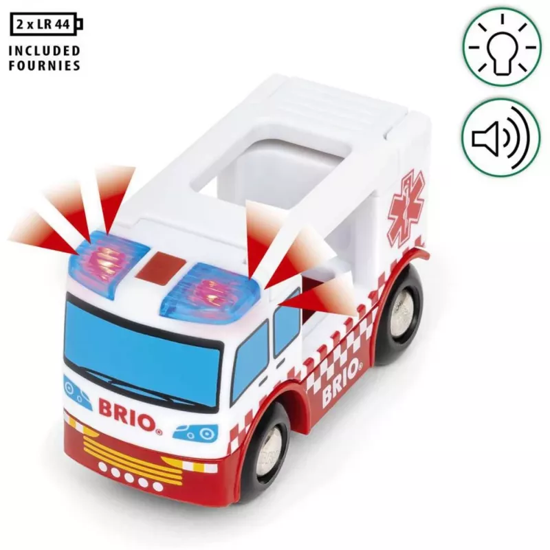BRIO World Rescue Ambulance Toy Vehicle
